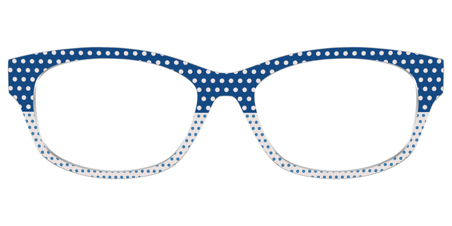 The Aegean Polka Dot Print Mix - Front Top Image - Pair Eyewear