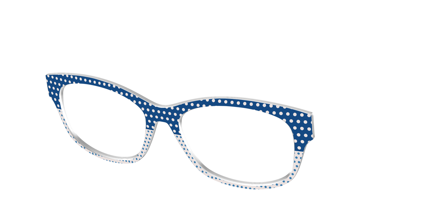 The Aegean Polka Dot Print Mix - Angle Top Image - Pair Eyewear
