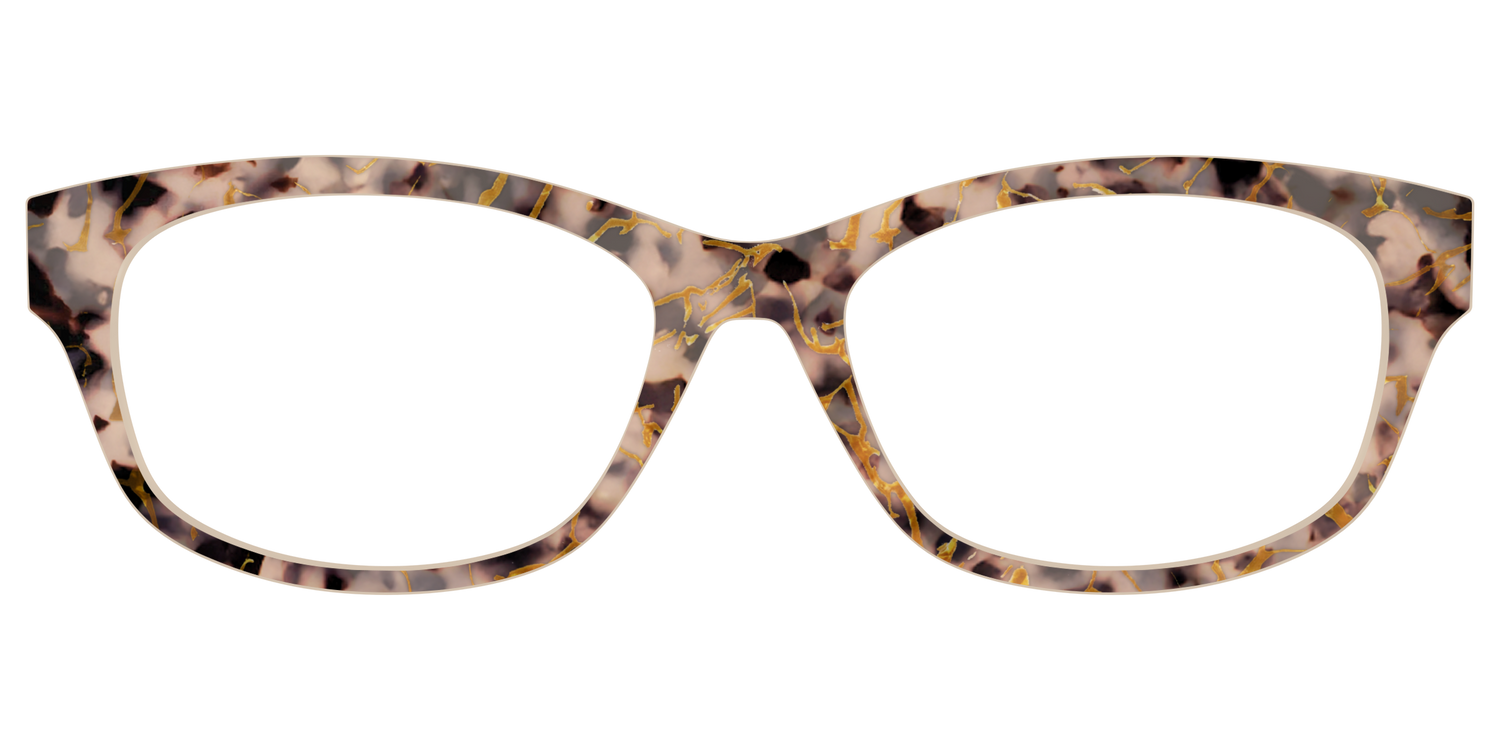 The Almond Tortoise with Gold Streaks - Front Top Image - Pair Eyewear