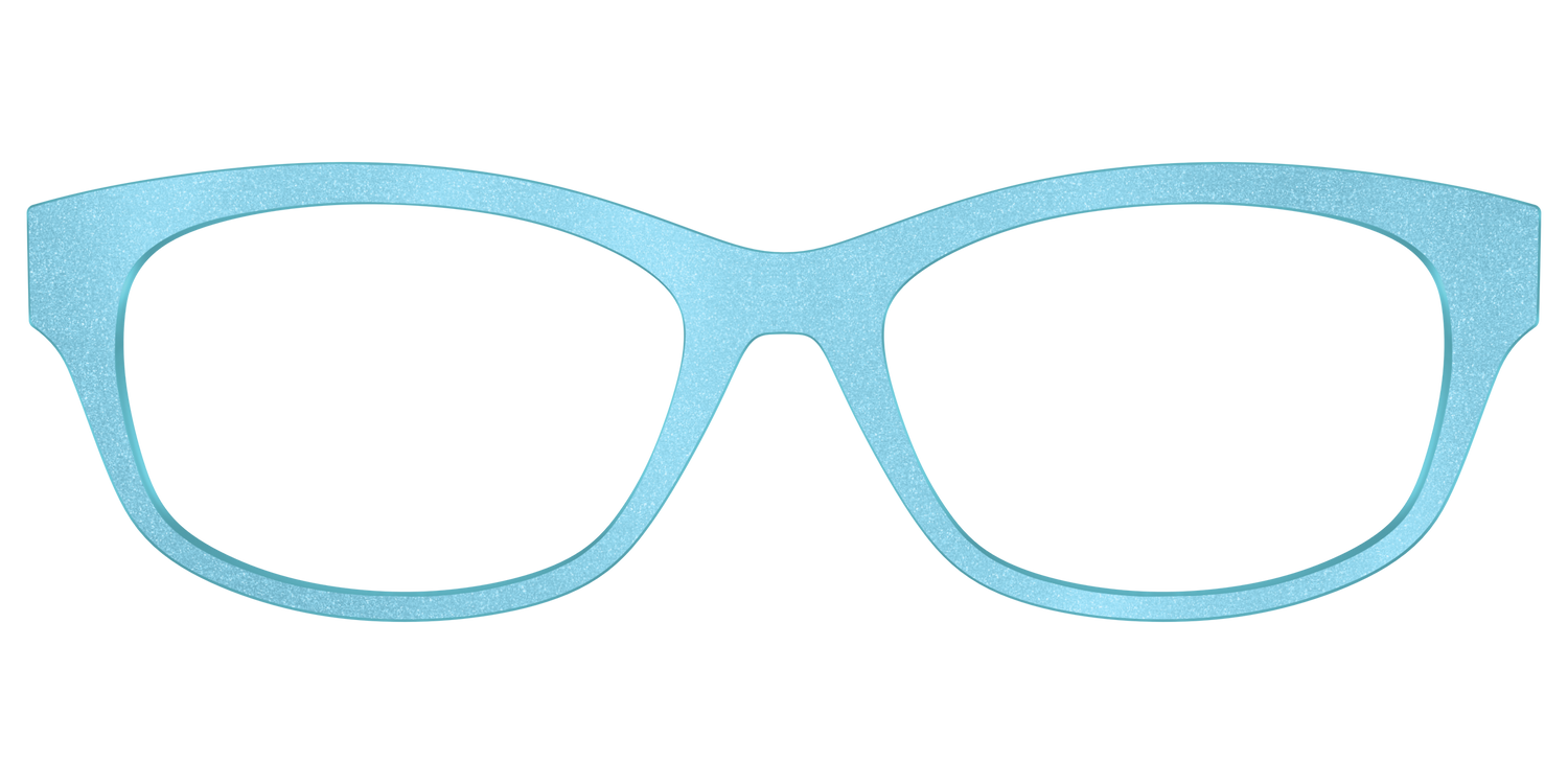The Aqua Shimmer - Front Top Image - Pair Eyewear