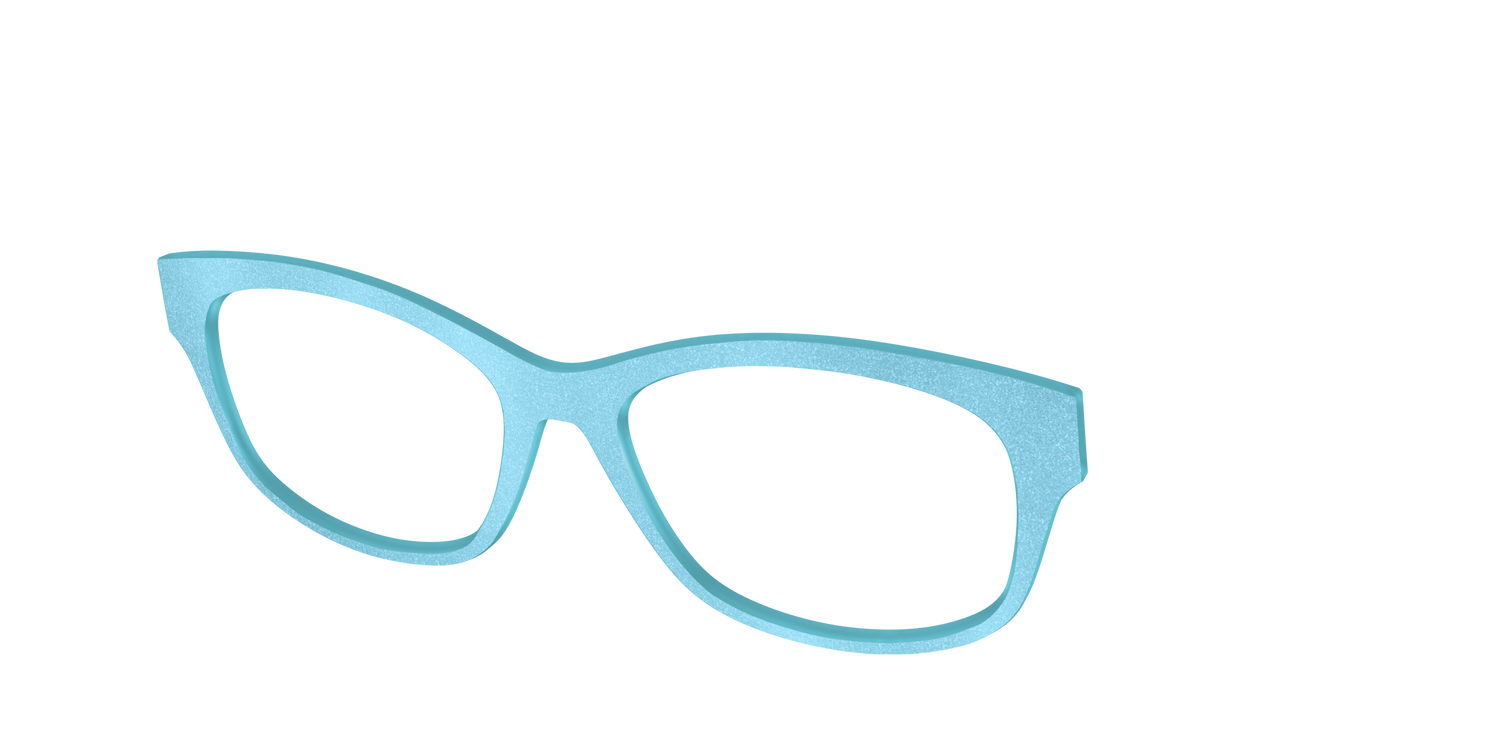 The Aqua Shimmer - Angle Top Image - Pair Eyewear