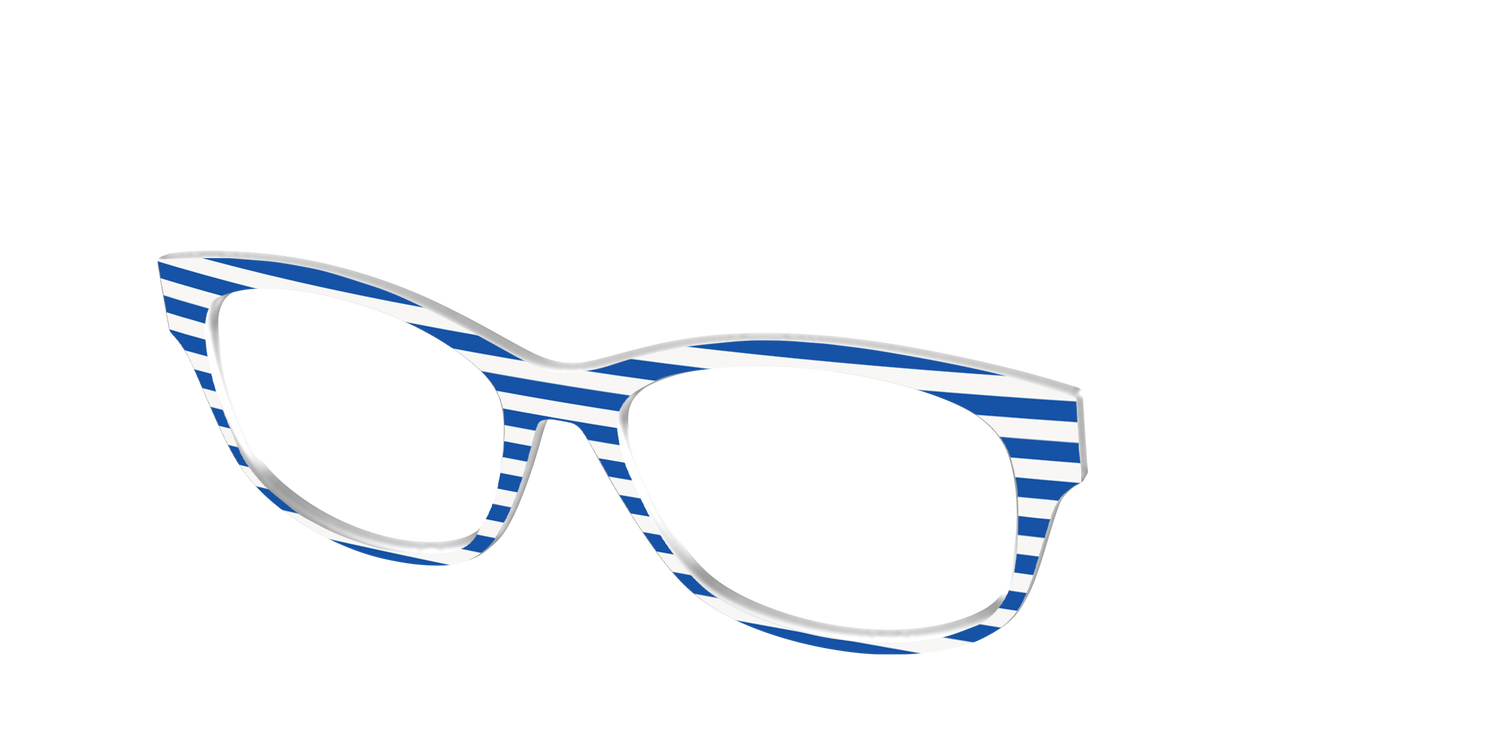 The Beach Umbrella Stripes - Angle Top Image - Pair Eyewear
