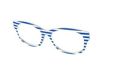The Beach Umbrella Stripes - Angle Top Thumbnail - Pair Eyewear