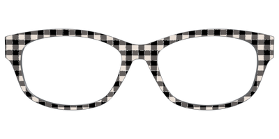 The Black Buffalo Check with Glitter - Front Top Thumbnail - Pair Eyewear