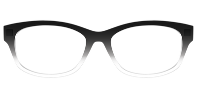 The Black Gradient Crystal - Front Top Thumbnail - Pair Eyewear