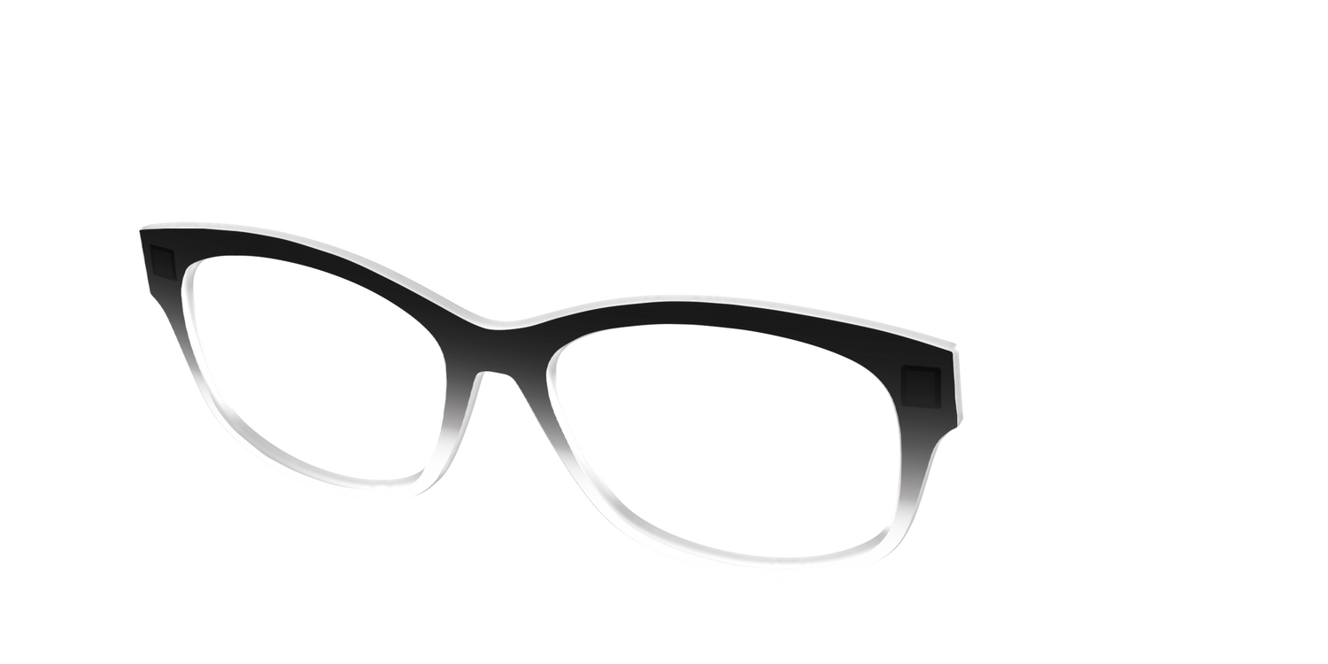 The Black Gradient Crystal - Angle Top Image - Pair Eyewear