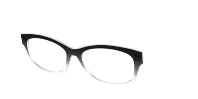 The Black Gradient Crystal - Angle Top Thumbnail - Pair Eyewear