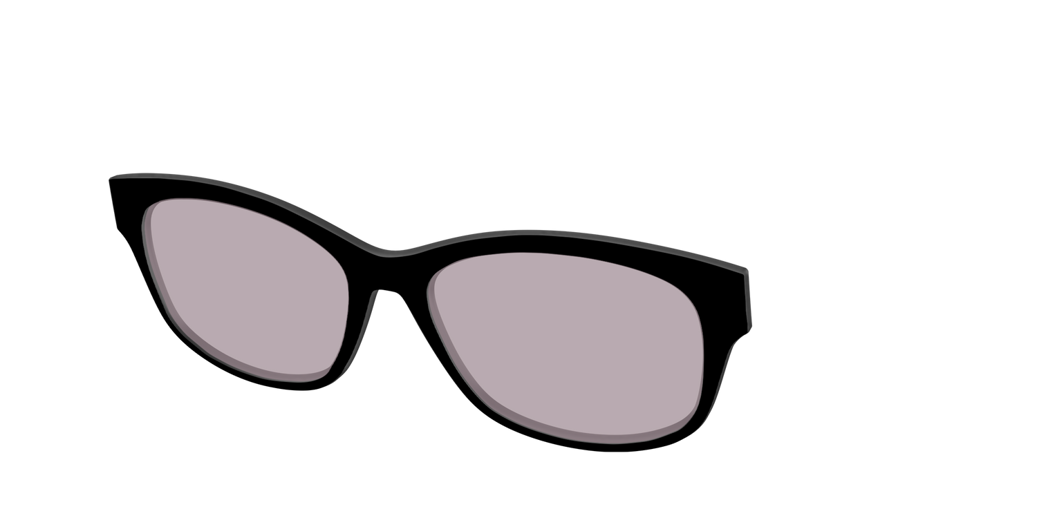 The Black with Gray Gaming Lens - Angle Top Image - Pair Eyewear