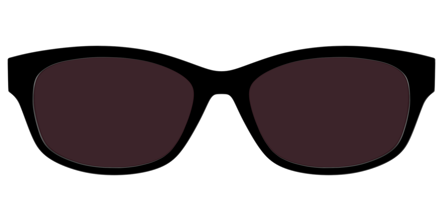 The Black with Water Lens - Front Top Image - Pair Eyewear