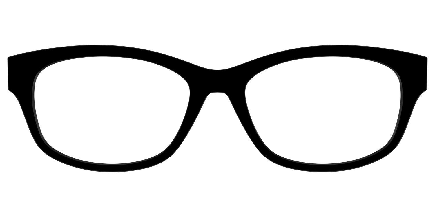 The Black - Front Top Image - Pair Eyewear