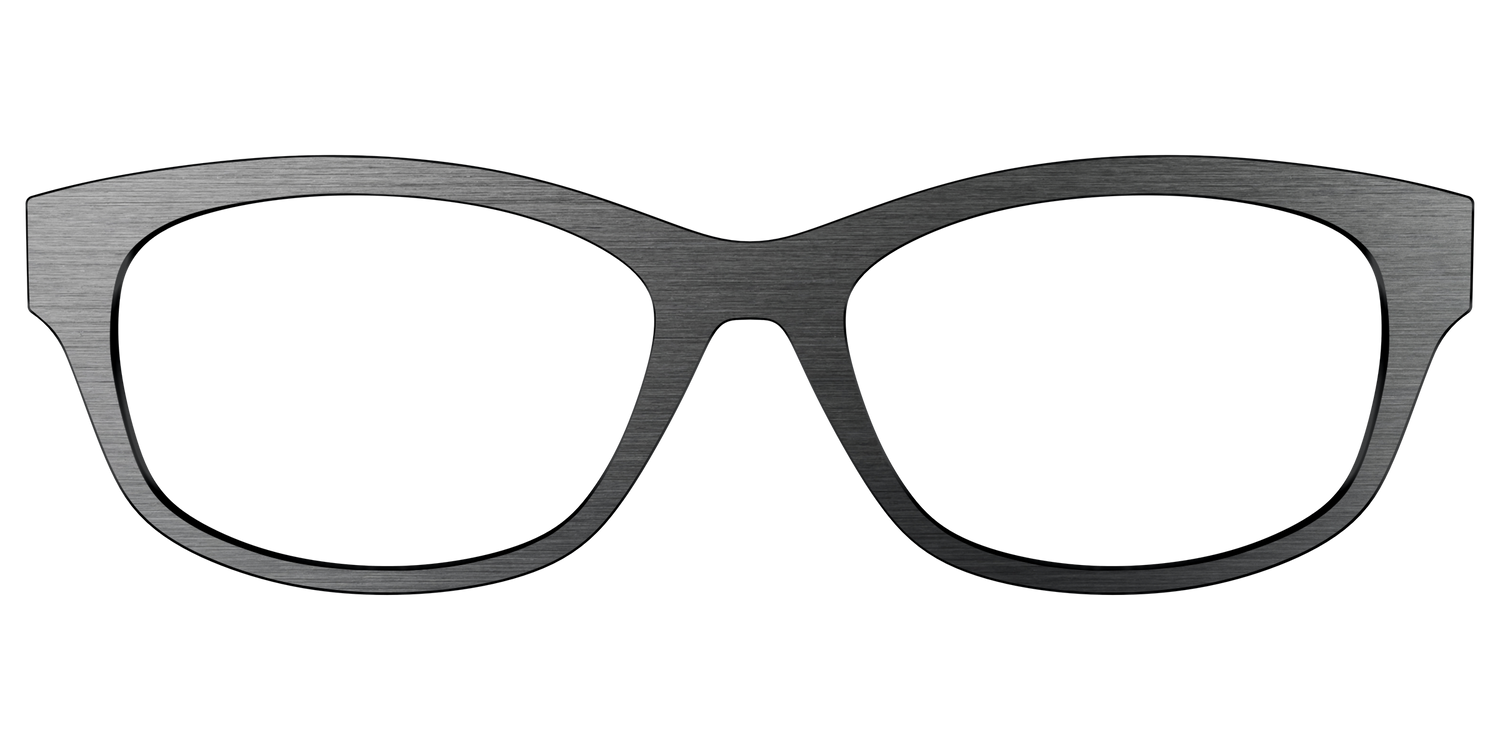 The Brushed Nickel - Front Top Image - Pair Eyewear
