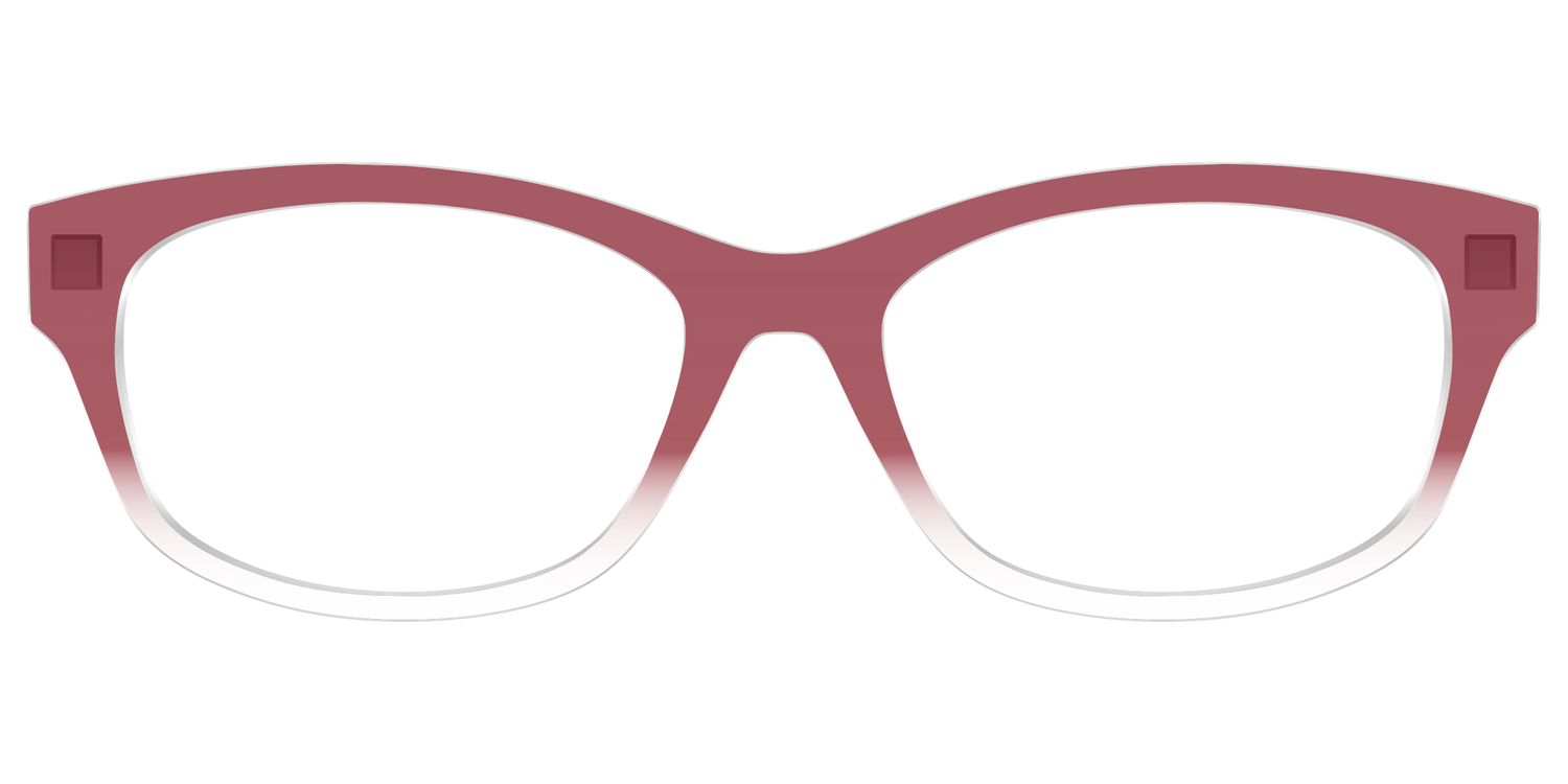 The Burgundy Gradient Crystal - Front Top Image - Pair Eyewear