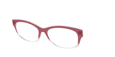 The Burgundy Gradient Crystal - Angle Top Thumbnail - Pair Eyewear