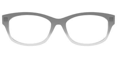 The Charcoal to Light Gray Gradient Crystal - Front Top Thumbnail - Pair Eyewear