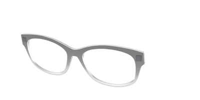 The Charcoal to Light Gray Gradient Crystal - Angle Top Thumbnail - Pair Eyewear