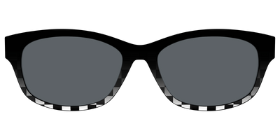The Polarized Checkerboard Fade Sun Top - Front Top Thumbnail - Pair Eyewear