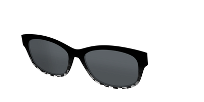 The Polarized Checkerboard Fade Sun Top - Angle Top Thumbnail - Pair Eyewear