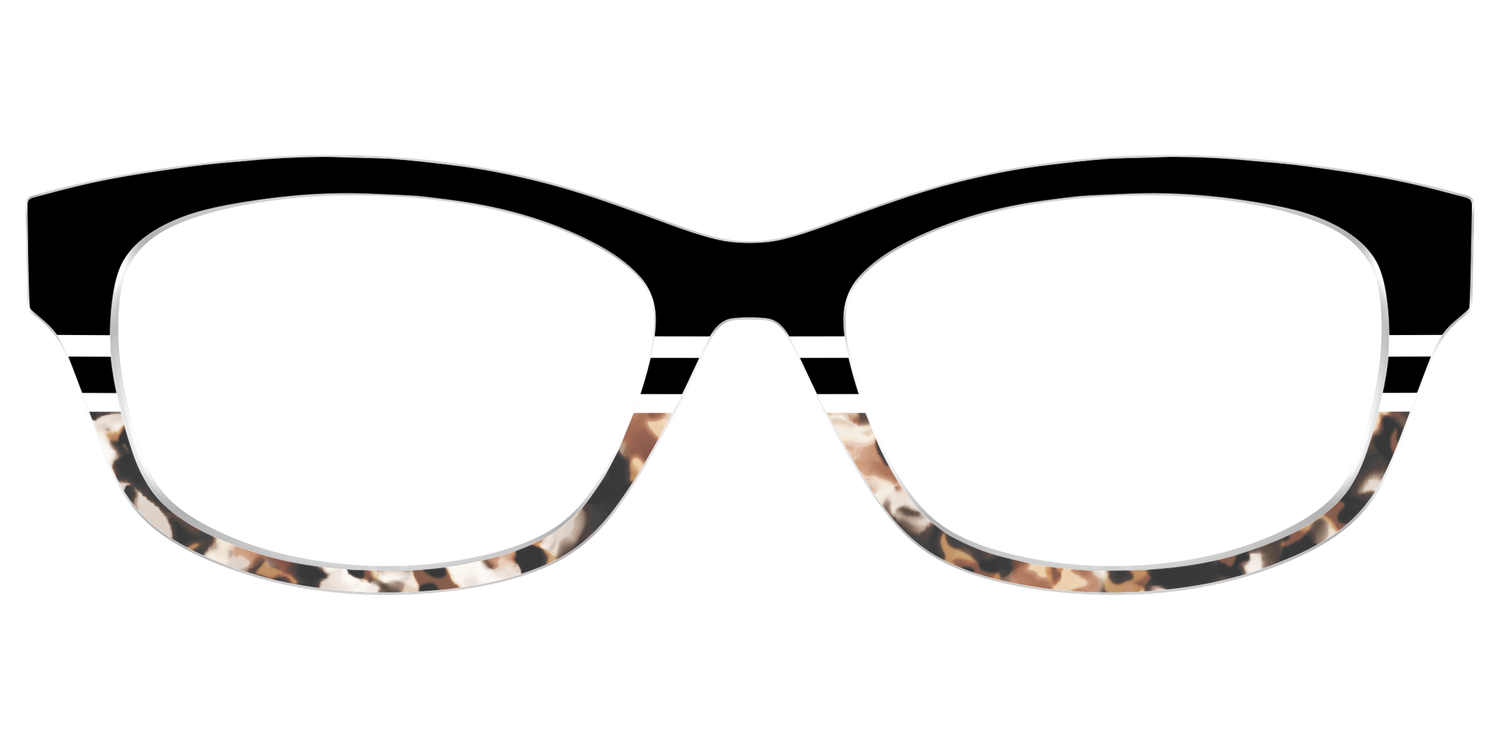 The Chic Tortoise Crystal Split - Front Top Image - Pair Eyewear