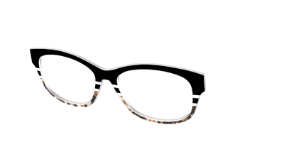 The Chic Tortoise Crystal Split - Angle Top Thumbnail - Pair Eyewear