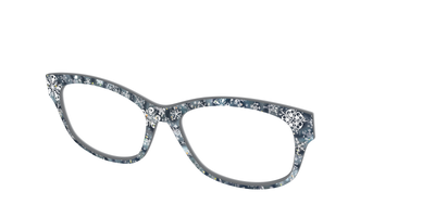 The Christmas Town Snow Globe with Holographic Glitter - Angle Top Thumbnail - Pair Eyewear