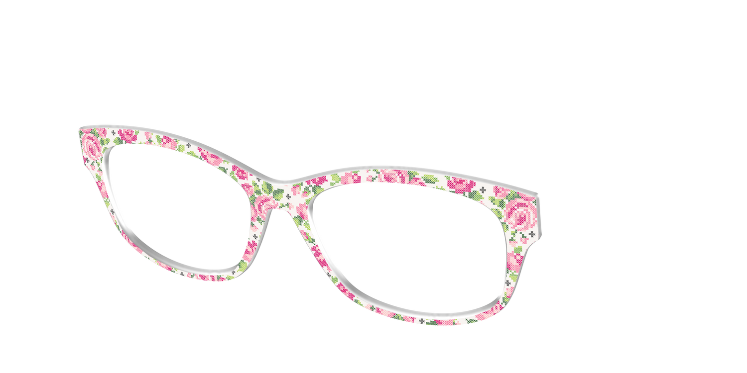 The Cross-Stitch Petals - Angle Top Image - Pair Eyewear