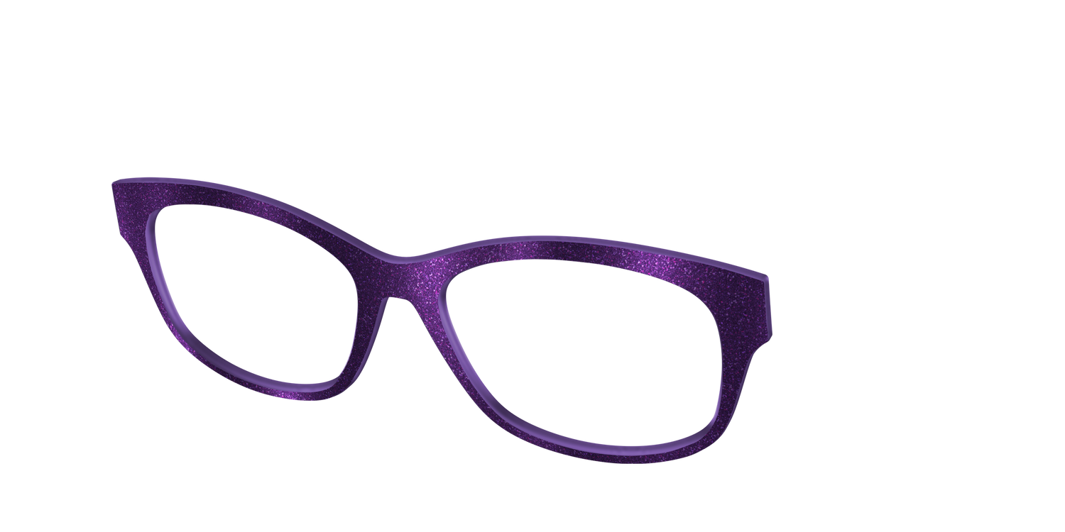 The Deep Purple Shimmer - Angle Top Image - Pair Eyewear