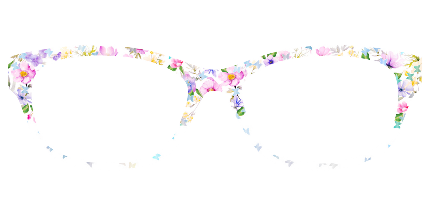 The Delicate Flower Crown with Butterfly Glitter - Front Top Image - Pair Eyewear