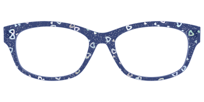 The Denim Heart Glitter Crystal - Front Top Thumbnail - Pair Eyewear