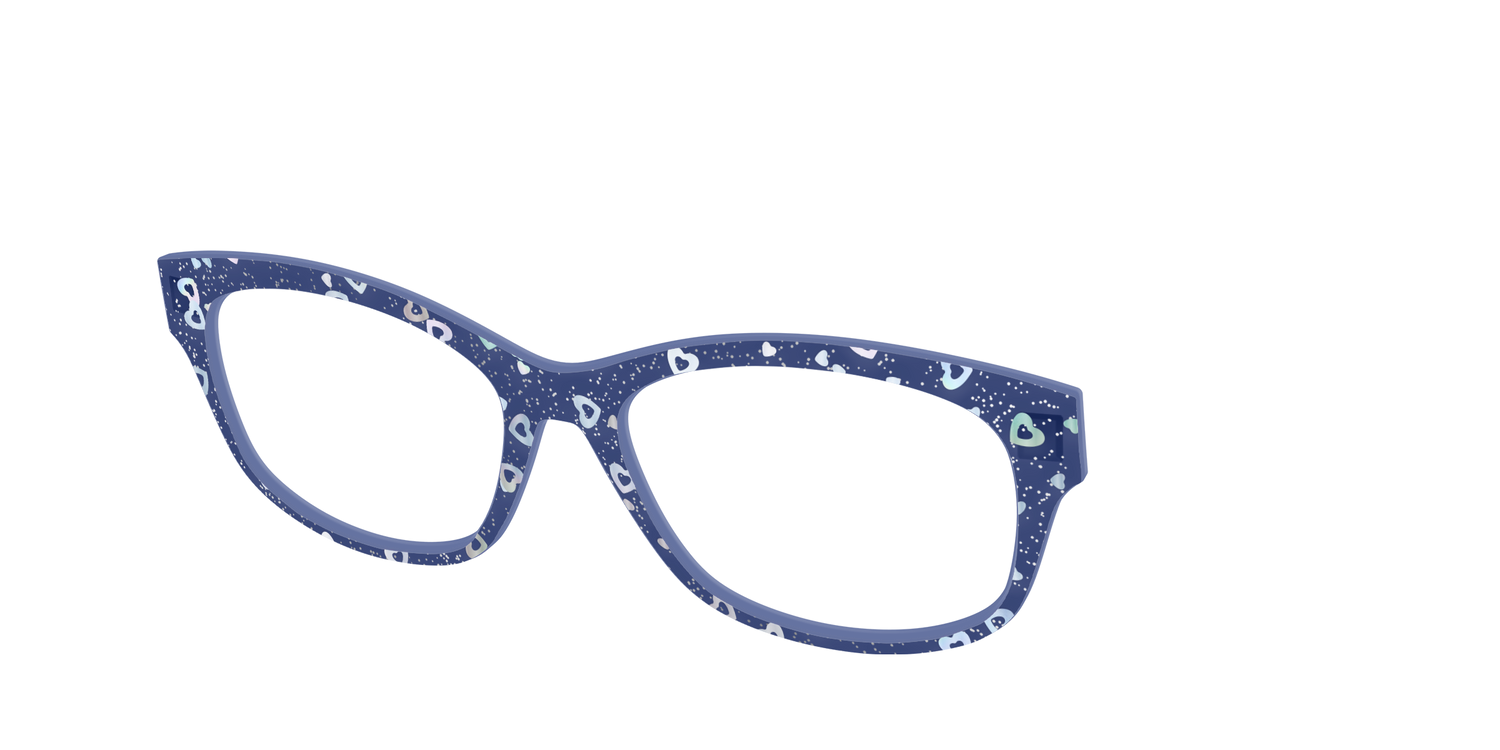 The Denim Heart Glitter Crystal - Angle Top Image - Pair Eyewear