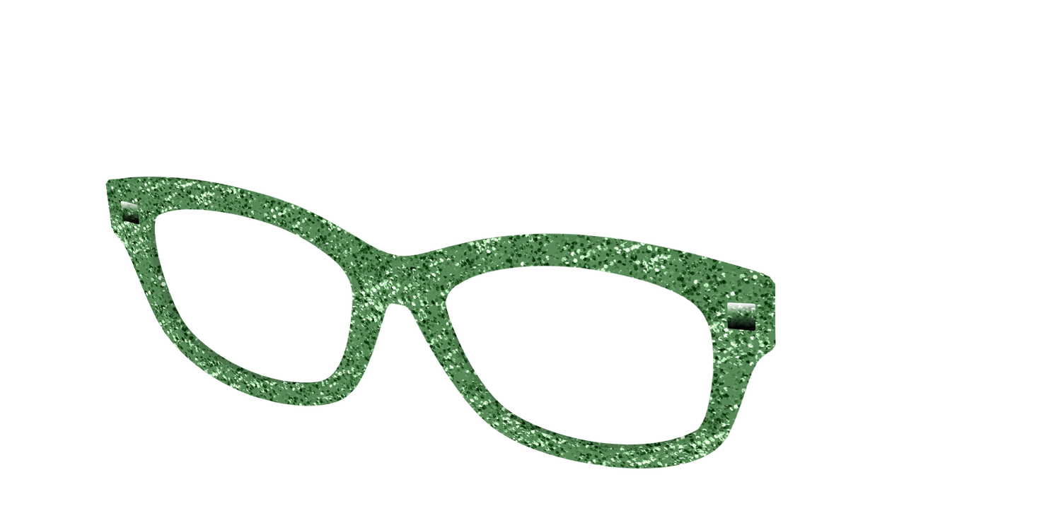 The Emerald Sparkle - Angle Top Image - Pair Eyewear