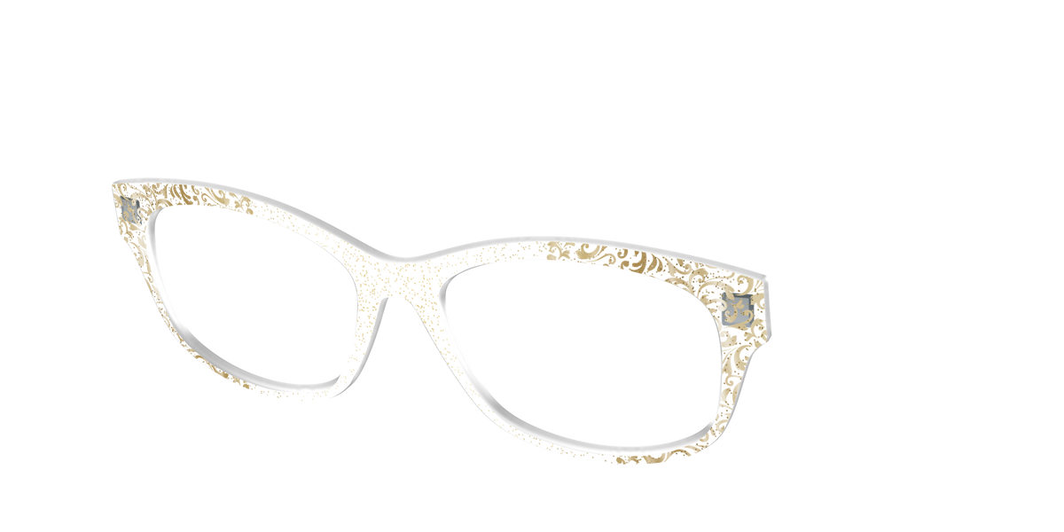 The Golden Flair Glitter Crystal with Gold Foil - Angle Top Image - Pair Eyewear