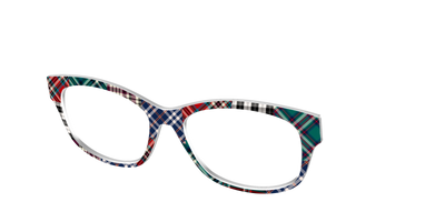 The Grunge Plaid Print Mix - Angle Top Thumbnail - Pair Eyewear