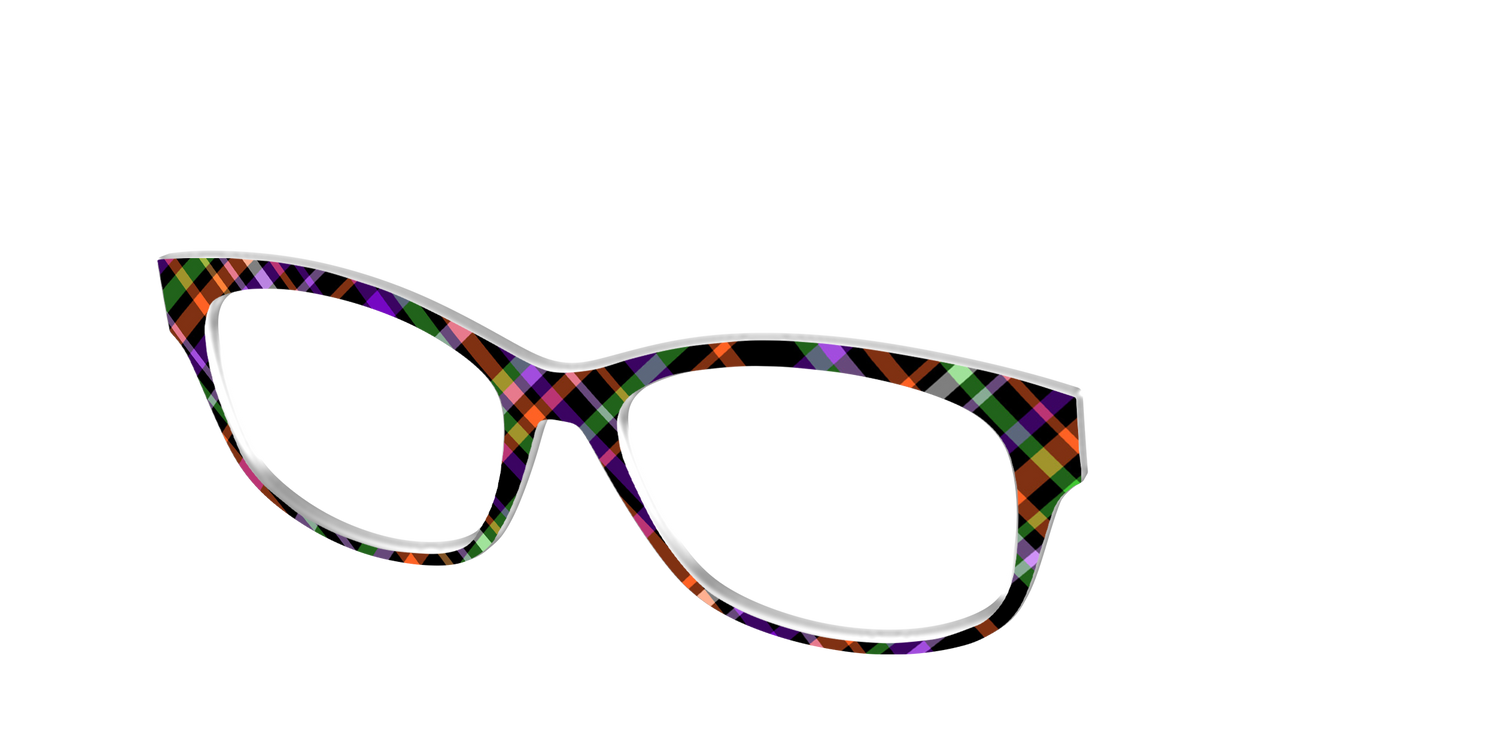 The Hexed Plaid - Angle Top Image - Pair Eyewear