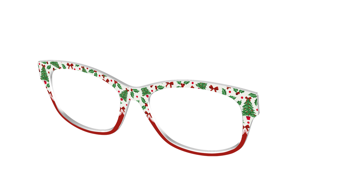 The Holly Jolly Split - Angle Top Image - Pair Eyewear