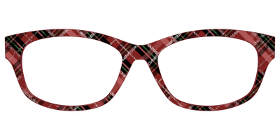 The Holly Plaid with Glitter - Front Top Thumbnail - Pair Eyewear