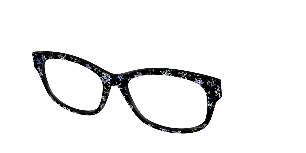 The Holographic Snowflakes - Angle Top Image - Pair Eyewear