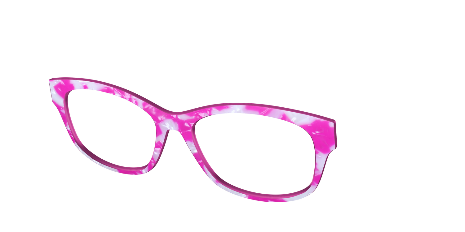 The Hot Pink Pearl Tortoise - Angle Top Image - Pair Eyewear
