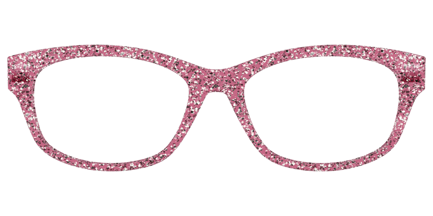 The Hot Pink Sparkle - Front Top Image - Pair Eyewear
