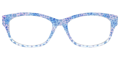 The Hydrangea Confetti Crystal with Gold Foil - Front Top Thumbnail - Pair Eyewear