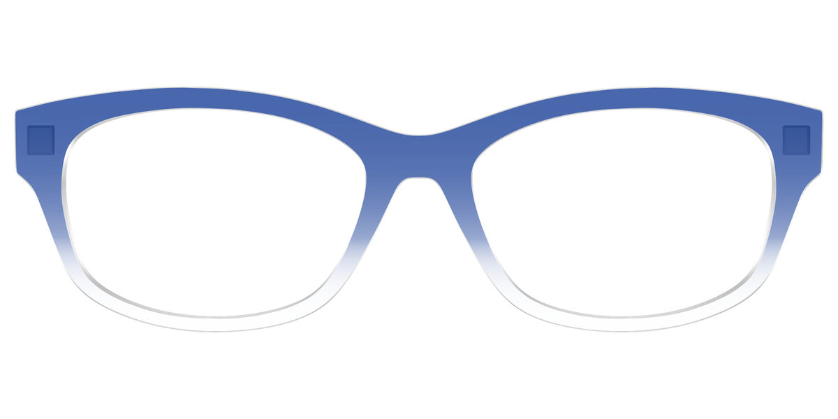 The Indigo Gradient Crystal - Front Top Image - Pair Eyewear