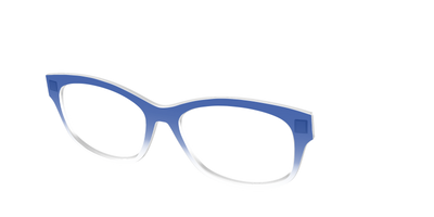 The Indigo Gradient Crystal - Angle Top Thumbnail - Pair Eyewear
