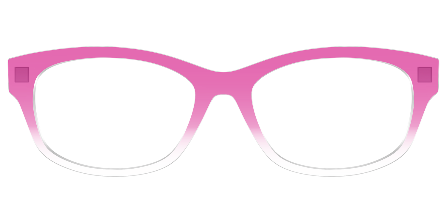 The Magenta Gradient Crystal - Front Top Image - Pair Eyewear