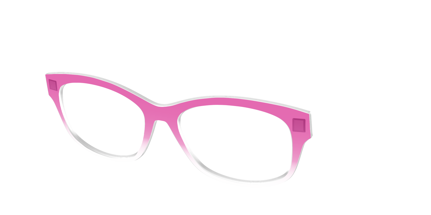 The Magenta Gradient Crystal - Angle Top Image - Pair Eyewear