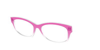 The Magenta Gradient Crystal - Angle Top Thumbnail - Pair Eyewear