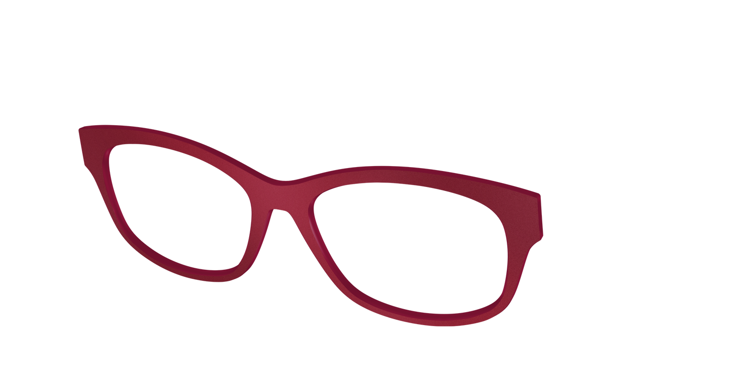 The Matte Burgundy - Angle Top Image - Pair Eyewear