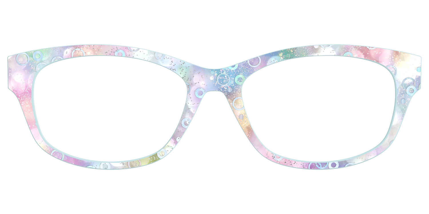 The Mermaid Bokeh with Bubble Glitter - Front Top Image - Pair Eyewear