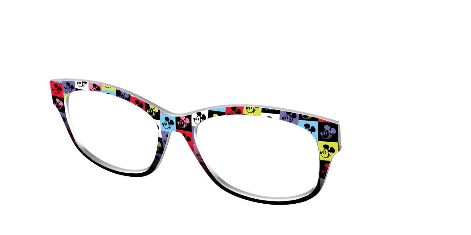 The Mickey Check - Angle Top Image - Pair Eyewear
