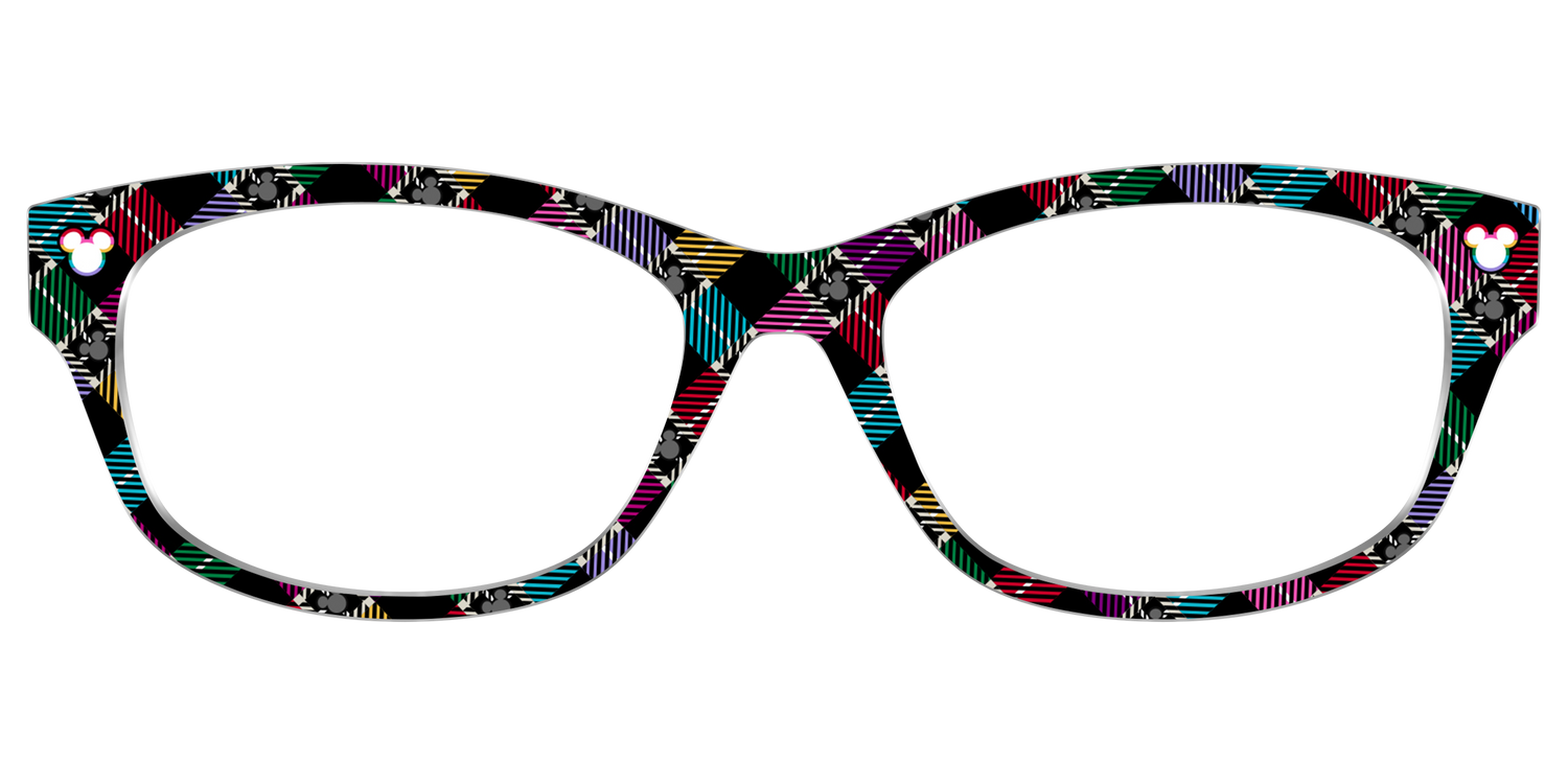 The Mickey Plaid - Front Top Image - Pair Eyewear