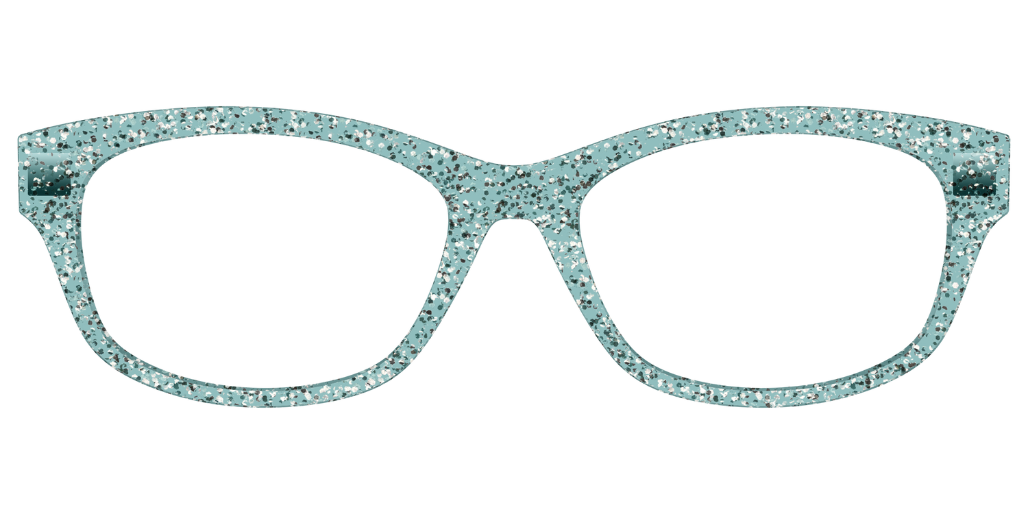 The Mint Sparkle - Front Top Image - Pair Eyewear