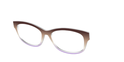 The Mocha to Light Lavender Gradient - Angle Top Thumbnail - Pair Eyewear